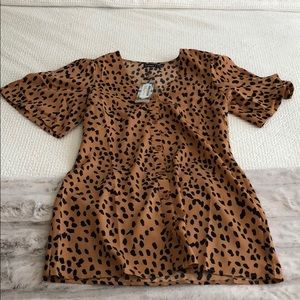 Boohoo patterned dress